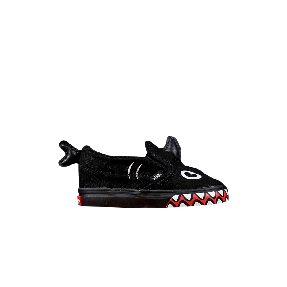 Shark Week x Slip-On V Toddler 'Black Red White'