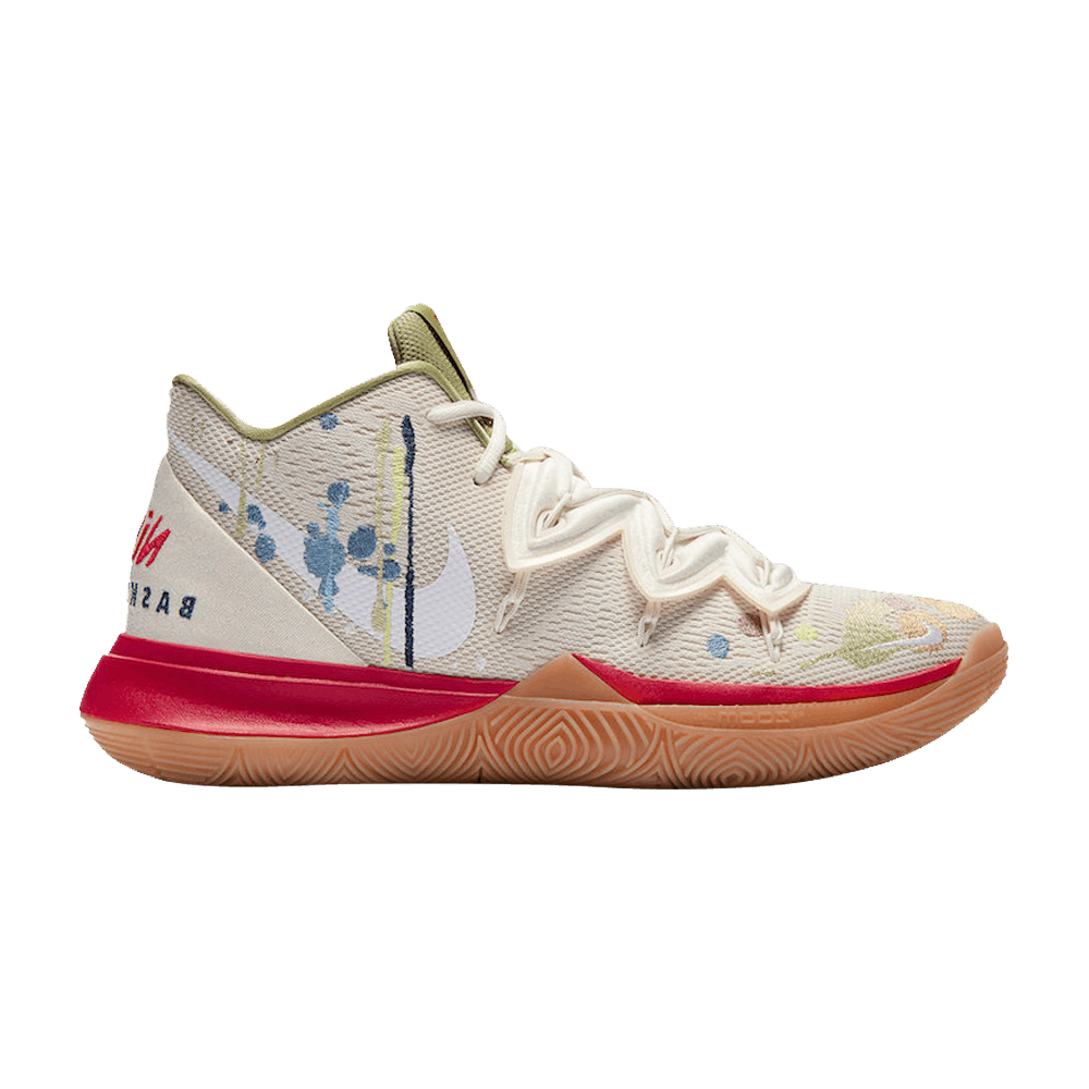 Bandulu x Kyrie 5 'Embroidered Splatters' - Nike - CK5836 100 | GOAT