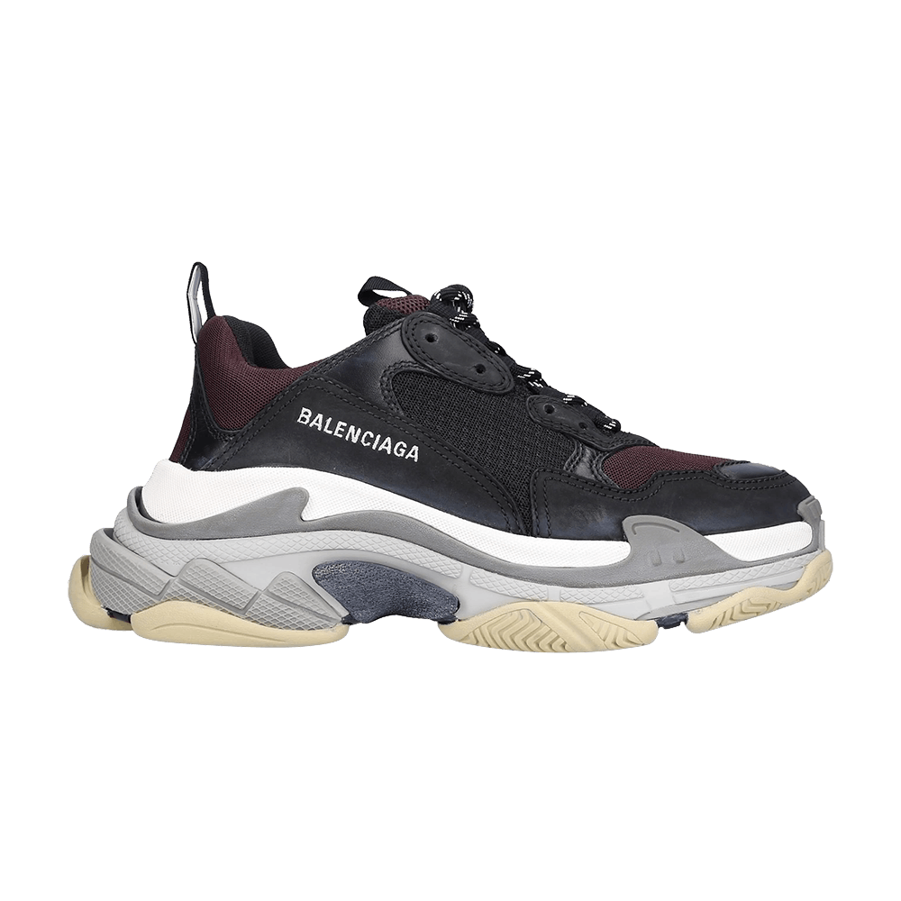 Balenciaga Triple S Sneaker 'Black Burgundy'