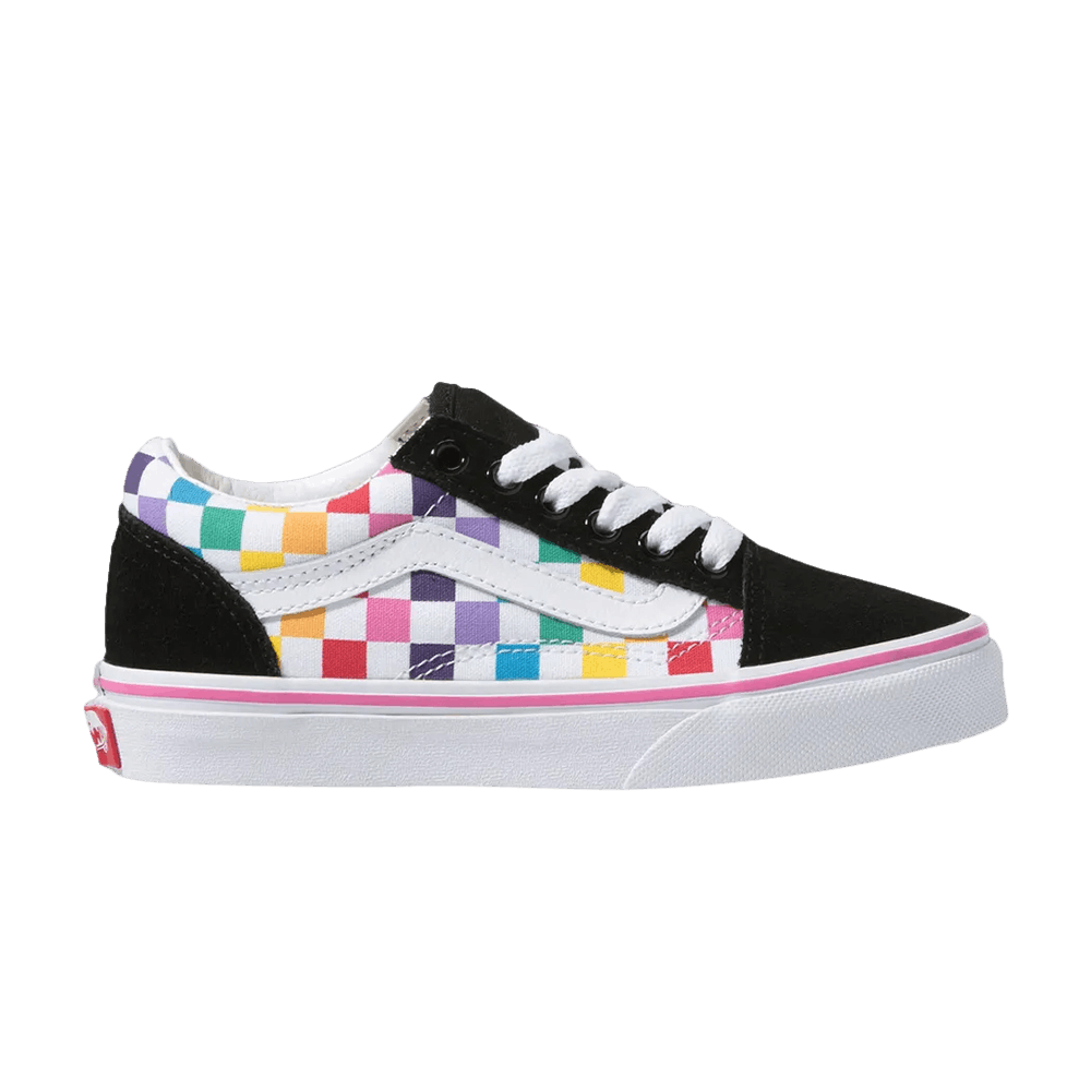 Old Skool Little Kids 'Rainbow Checkerboard'