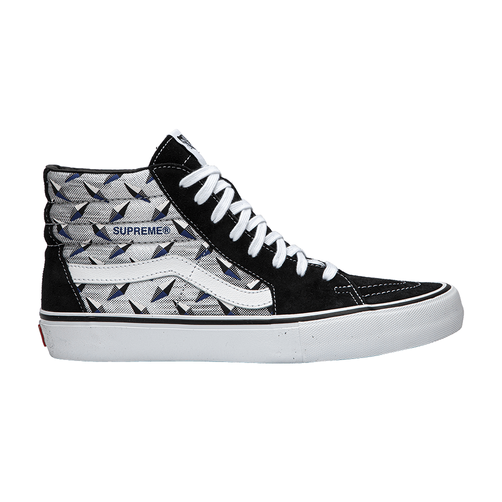 Supreme x Sk8-Hi Pro 'Diamond Plate Black Grey'