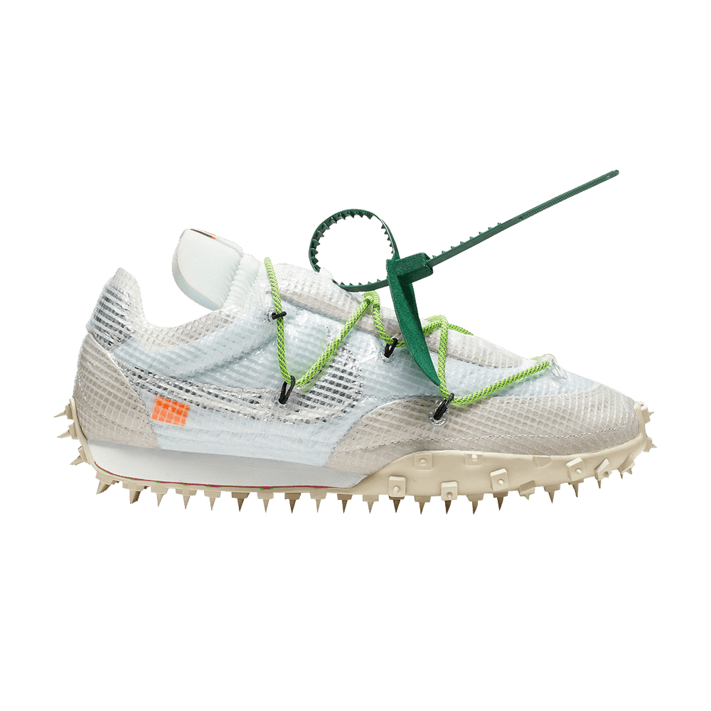 OFF-WHITE x Wmns Waffle Racer 'Electric Green' - Nike - CD8180 100 | GOAT