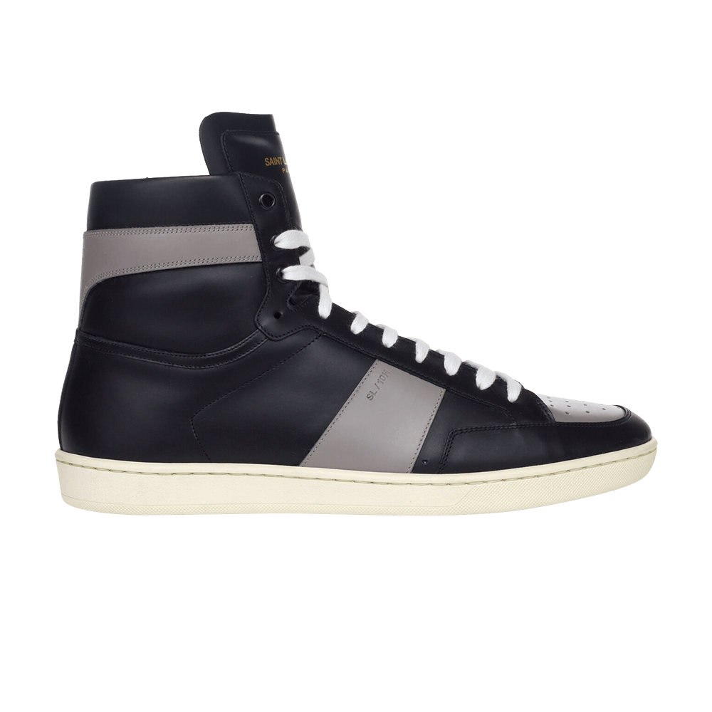 Saint Laurent Signature Court Classic SL/10H High Top Sneaker 'Black Grey'