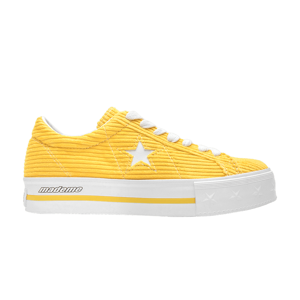 MadeMe x Wmns One Star Platform Suede Ox 'Vibrant Yellow'