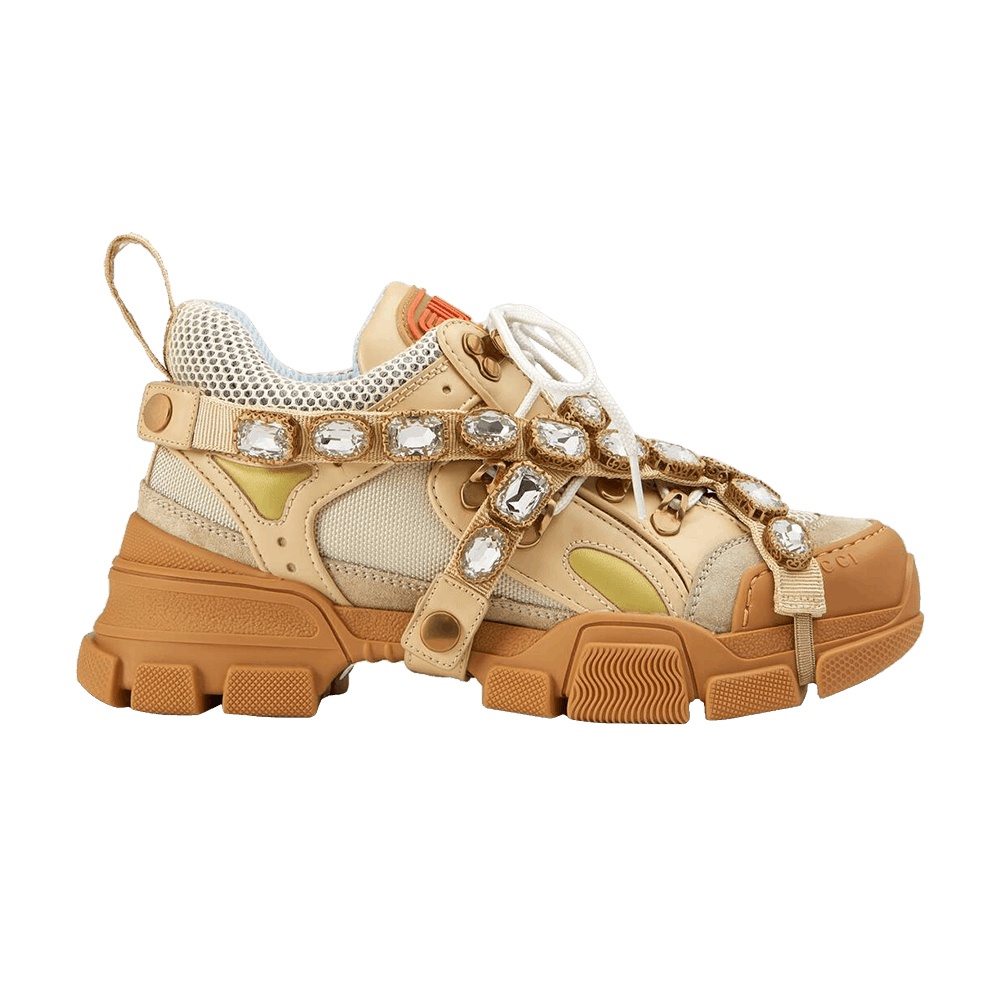 Gucci Wmns Flashtrek Crystals 'Beige'