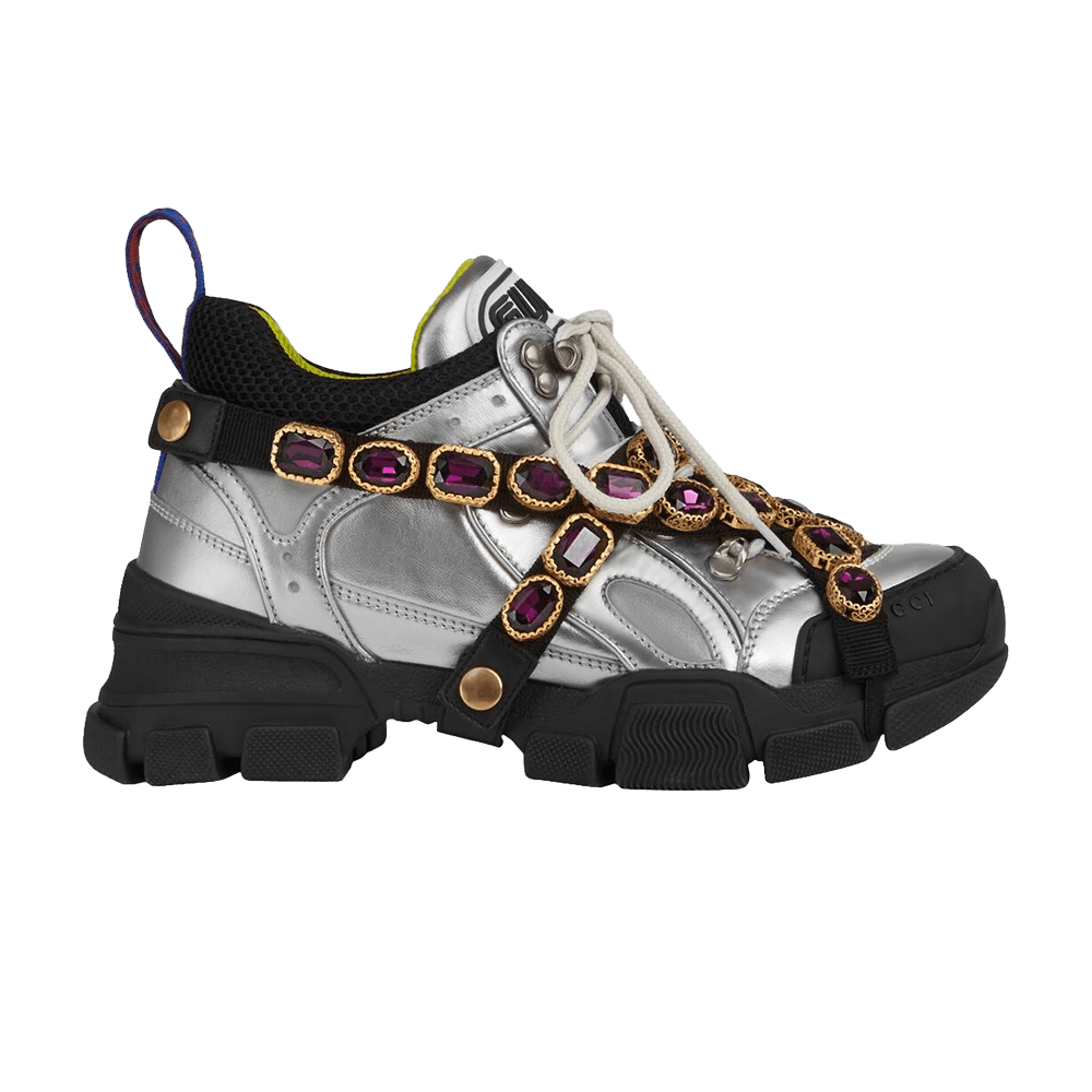 Gucci Wmns Flashtrek Crystals 'Silver'