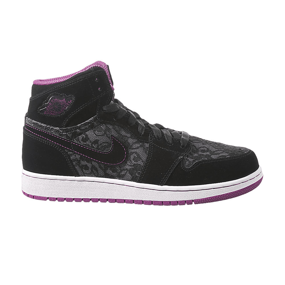 Air Jordan 1 Retro High GS 'Black Red Plum'