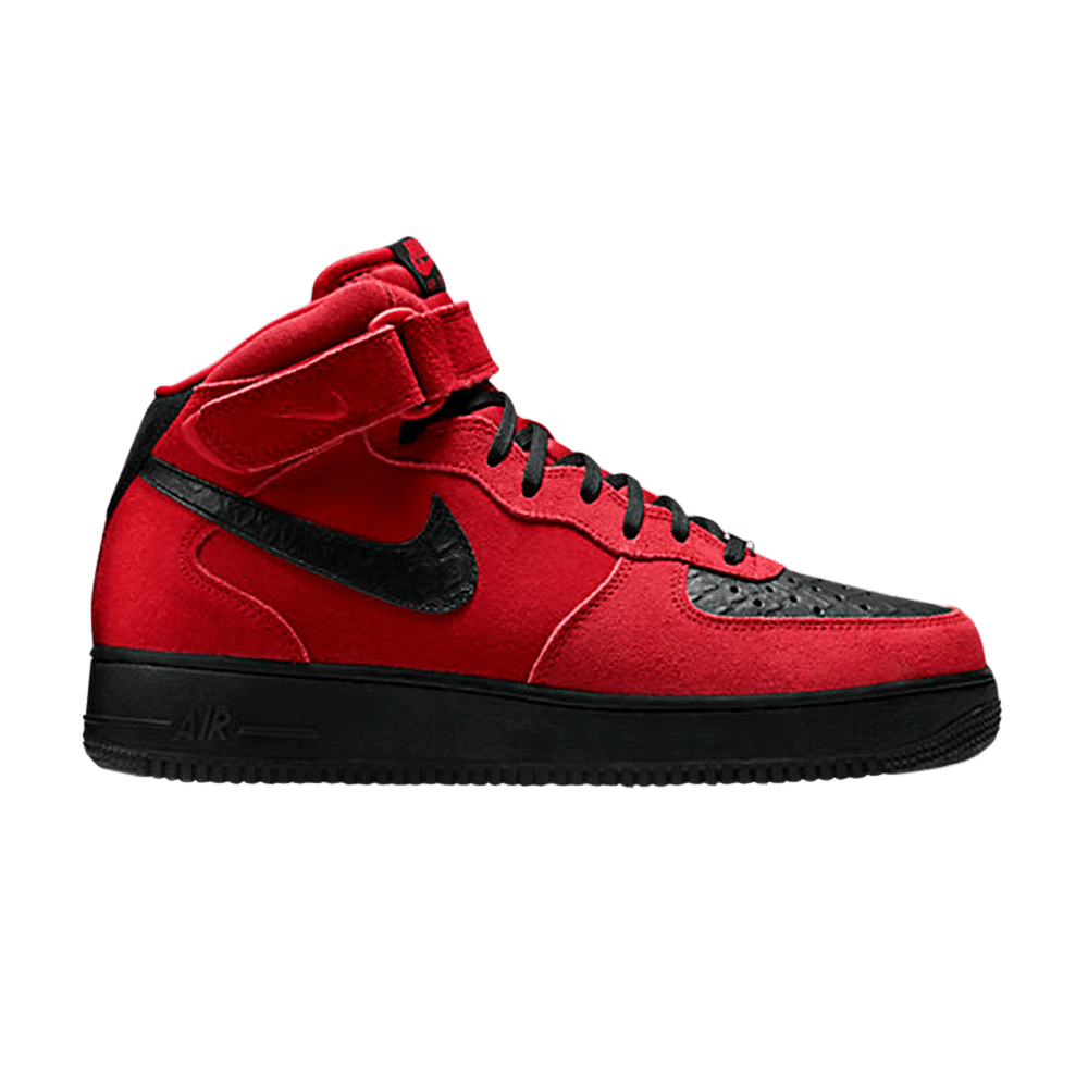 Air Force 1 Mid '07 'University Red Black'