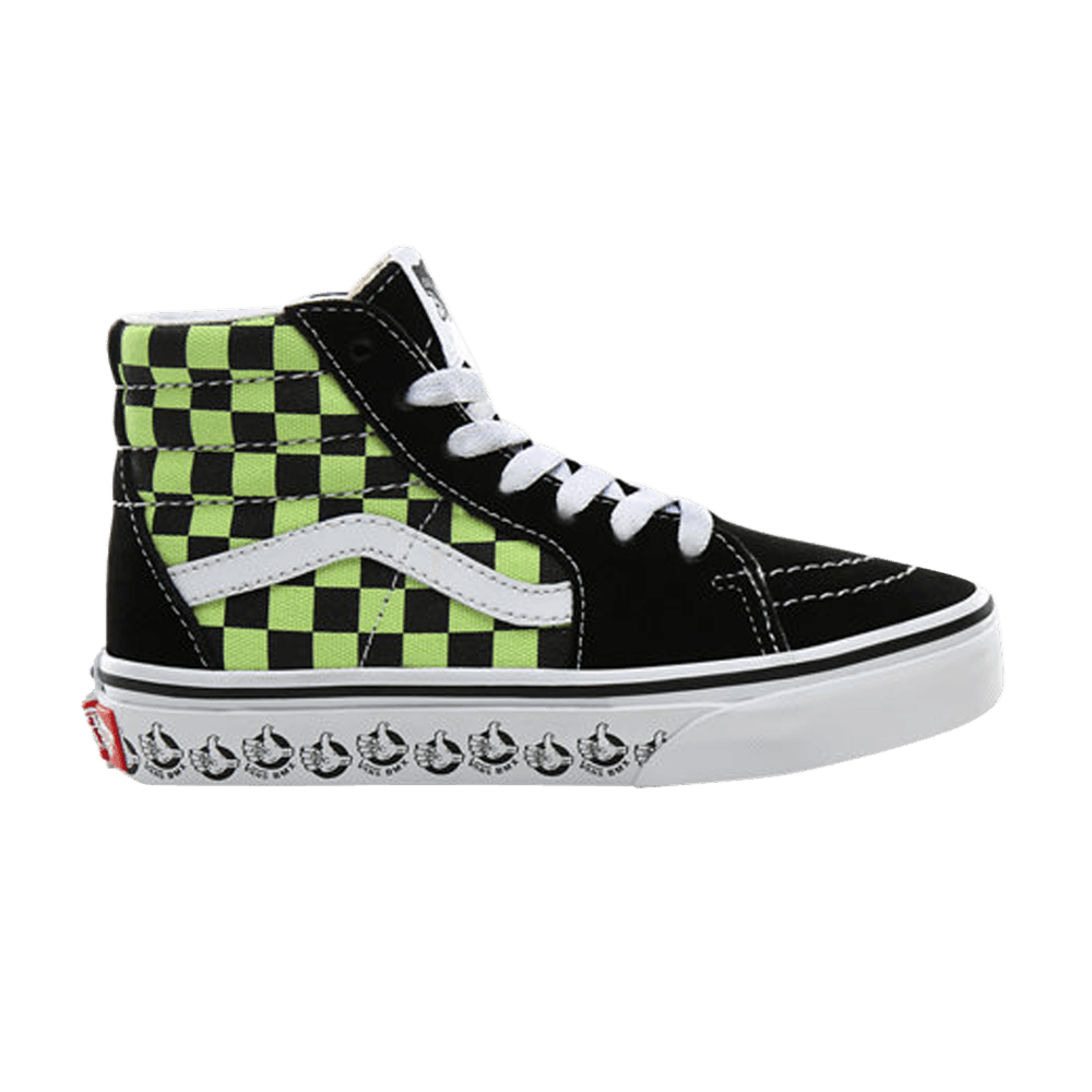 BMX Sk8-Hi Zip Kids 'Black Sharp Green'