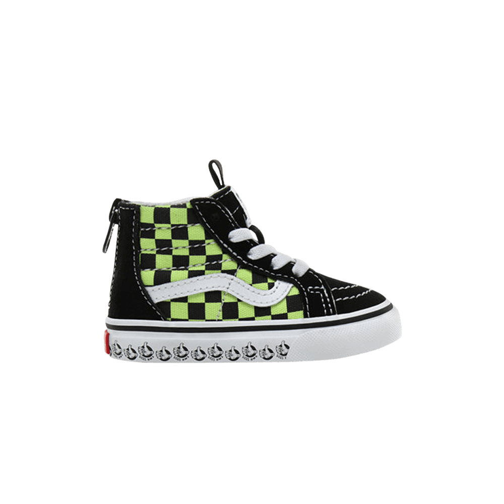 BMX Sk8-Hi Zip Toddler 'Black Sharp Green'