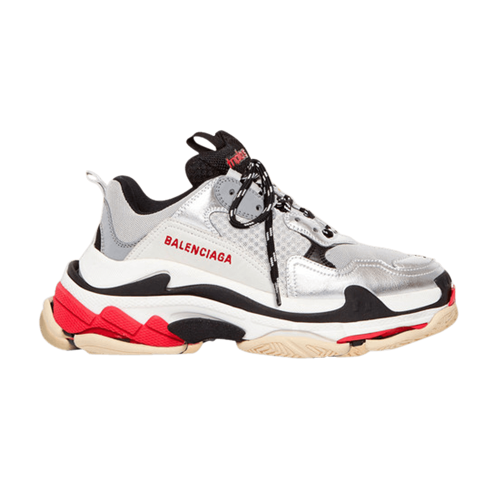 Balenciaga Wmns Triple S 'Red Silver White' 2019