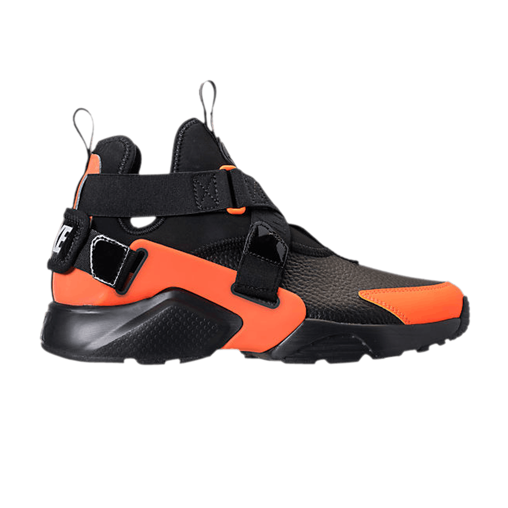 Wmns Air Huarache City Utility 'Black Total Orange'