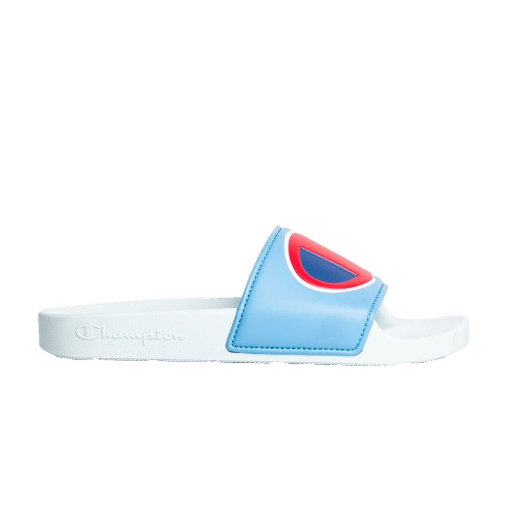 Wmns IPO Color Block Slides 'Active Blue'