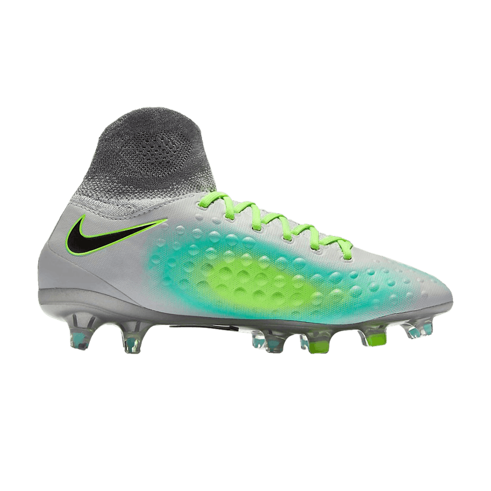 Jr Magista Obra 2 FG 'Pure Platinum Green'