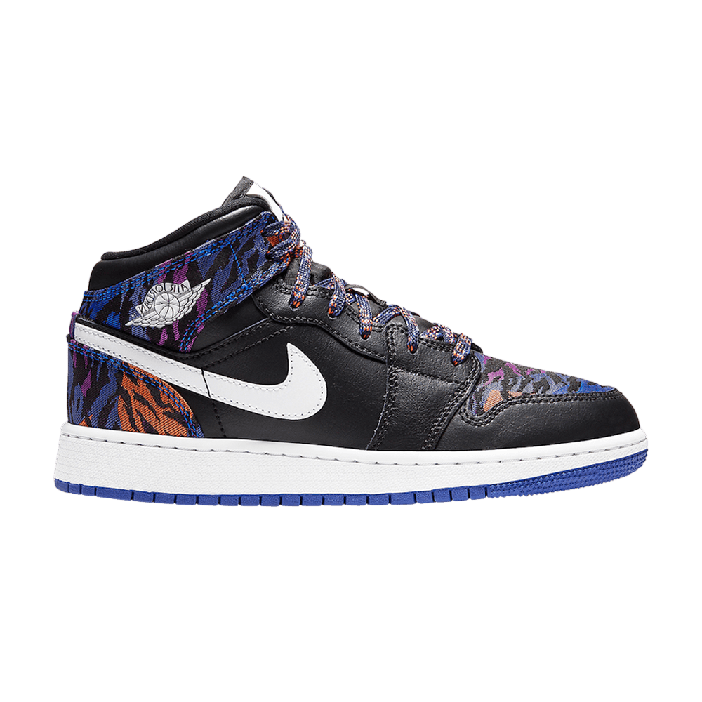 Air Jordan 1 Mid SE GS 'Tiger Stripe'