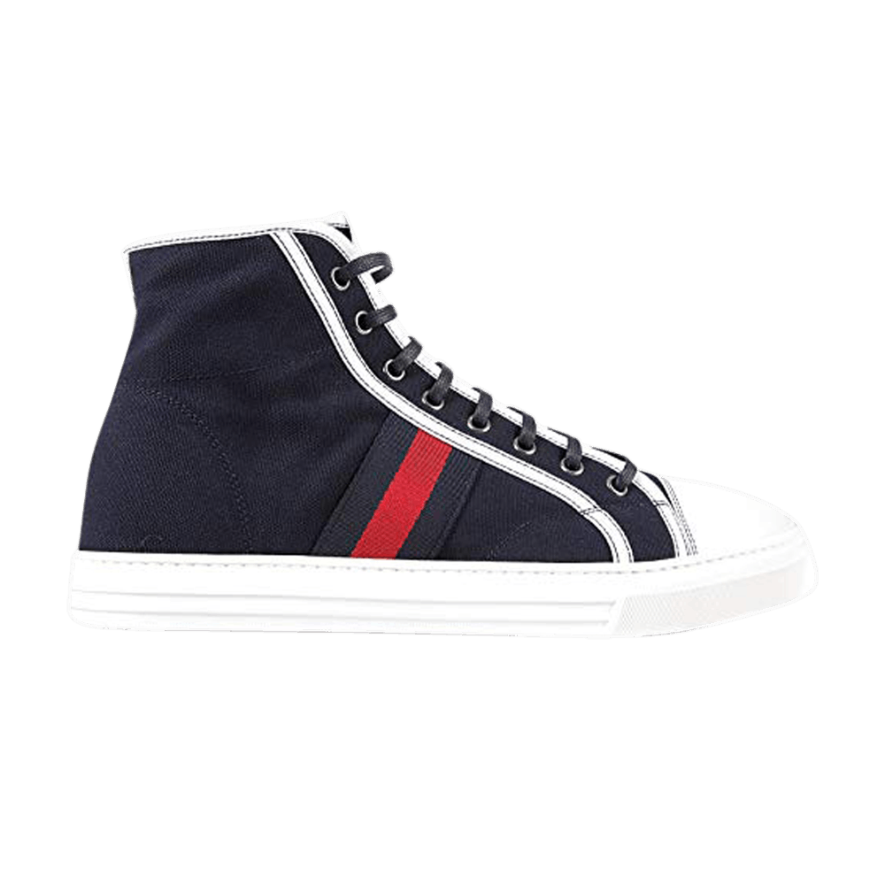 Gucci Canvas Signature High Top 'Navy White'