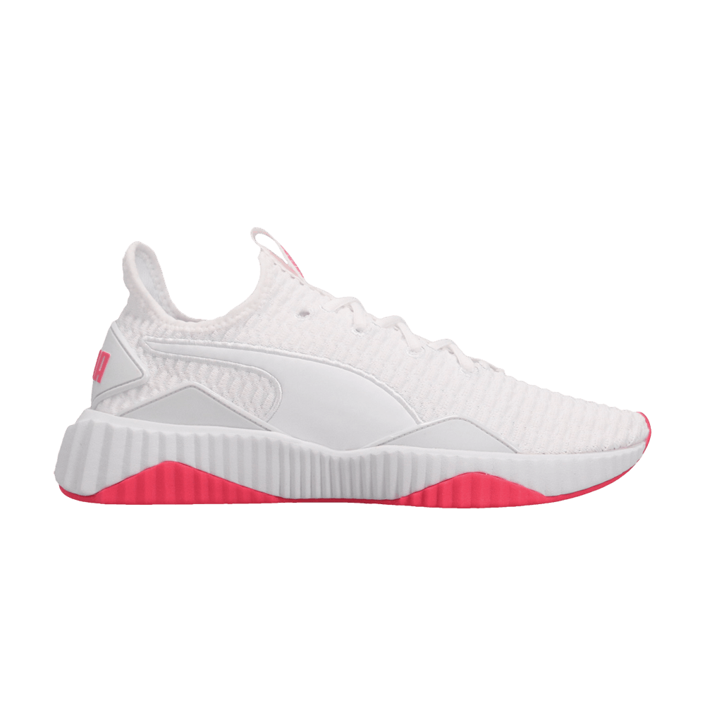 Pre-owned Puma Wmns Defy 'pink Alert' In White
