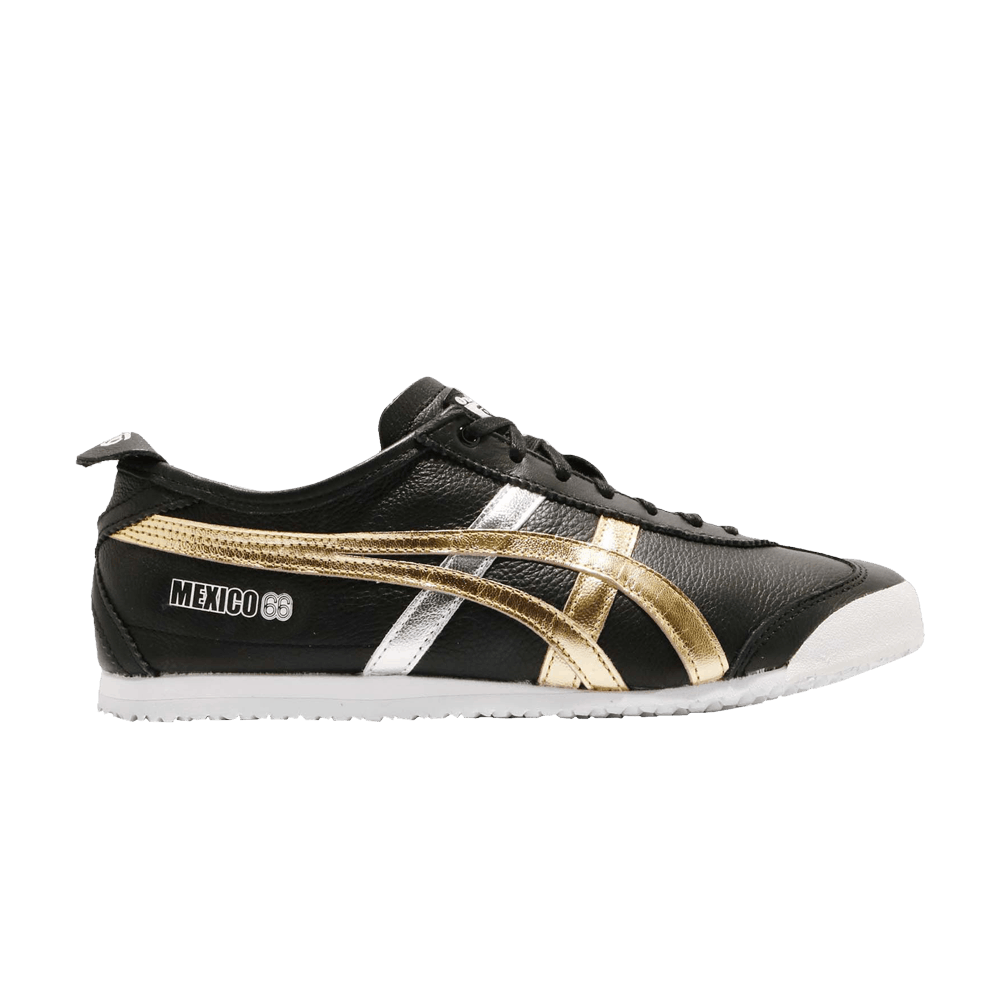 Pre-owned Onitsuka Tiger Mexico 66 'gold Metallic' In Black