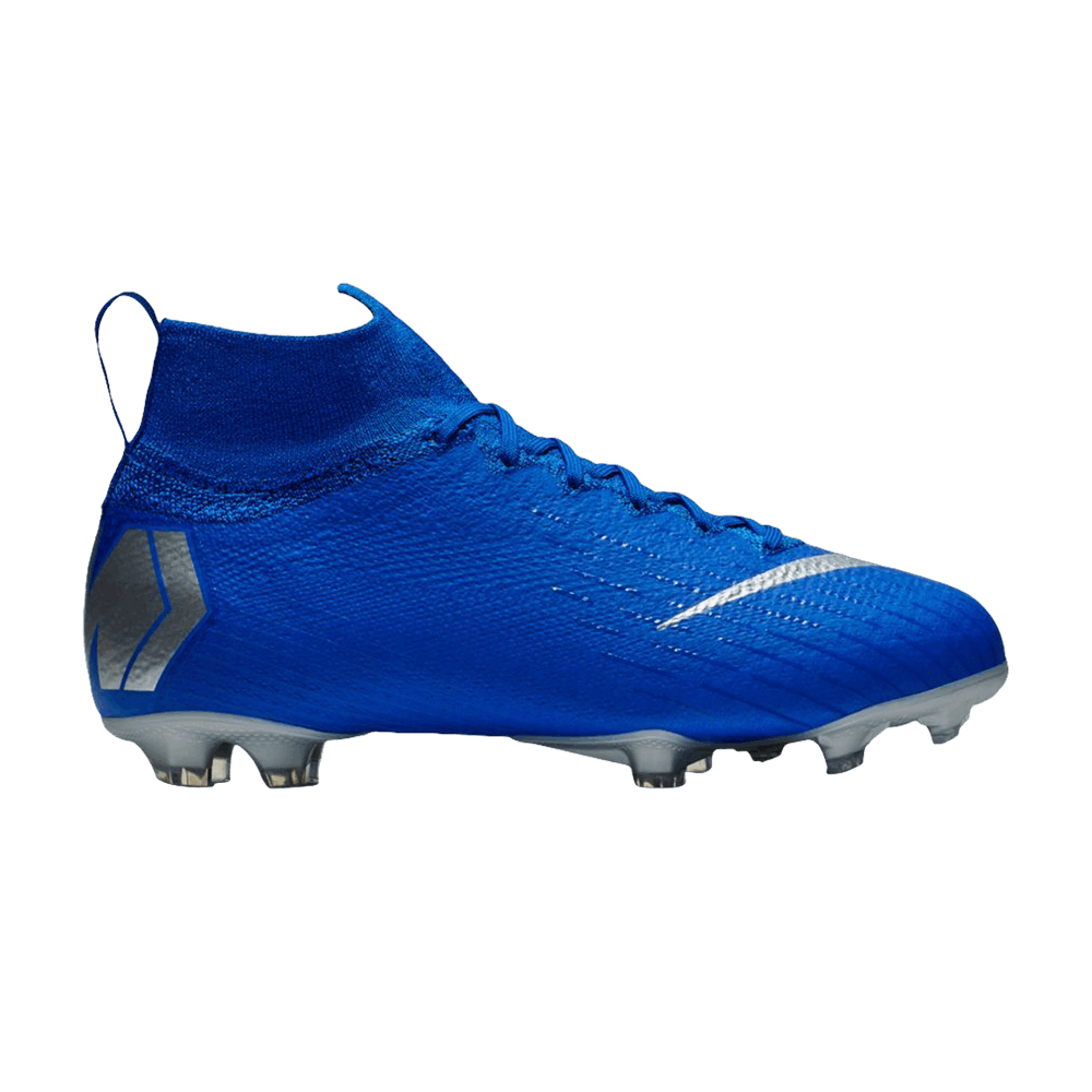 Mercurial Superfly 6 Elite FG GS 'Racer Blue Silver'