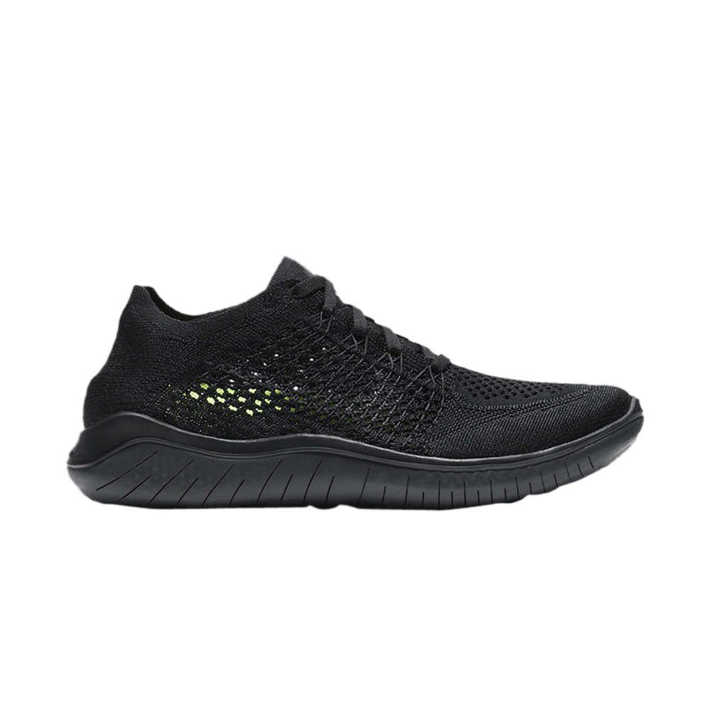 Wmns Free RN Flyknit 2018 'Black Anthracite'