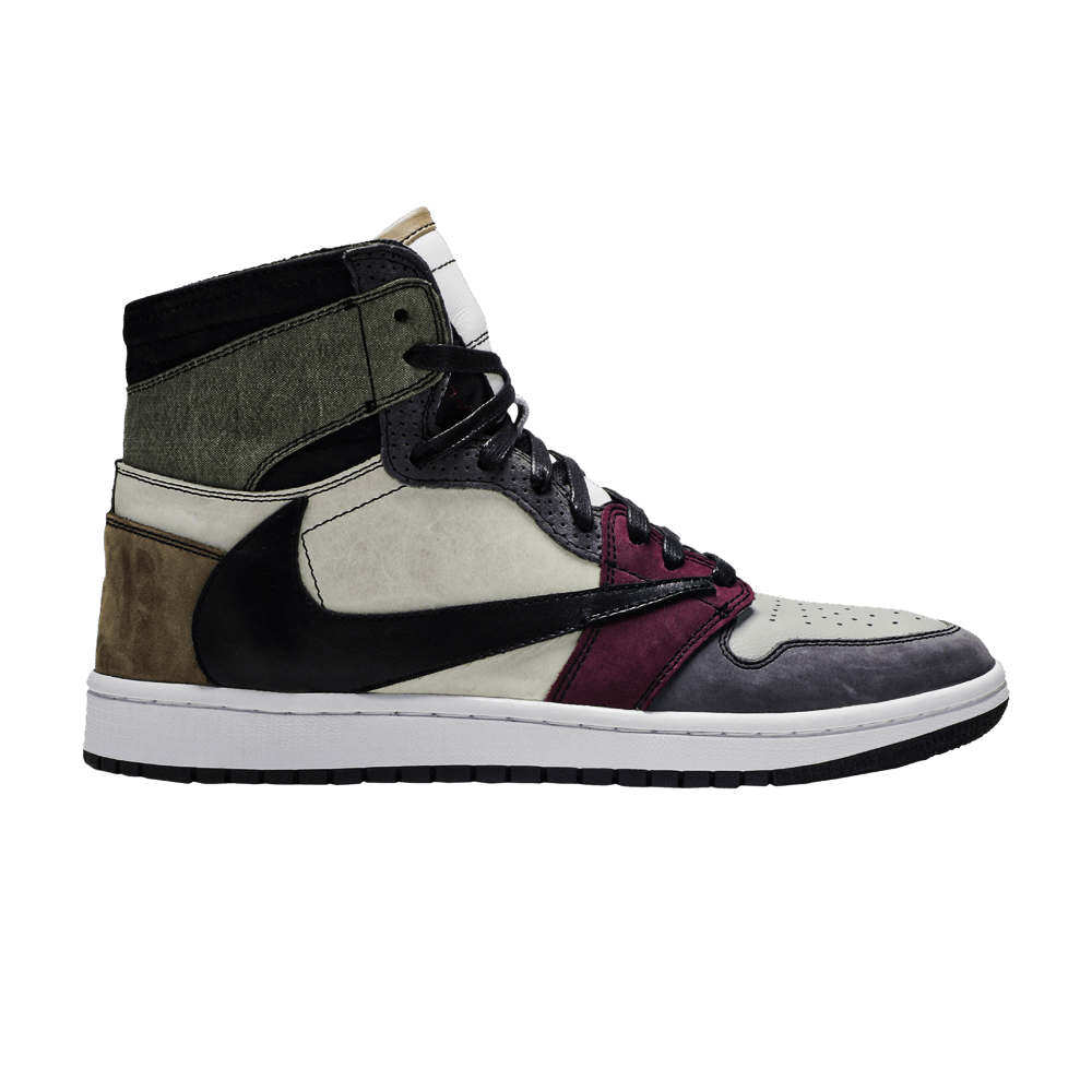 The Shoe Surgeon x Air Jordan 1 High 'Travis Scott Earth Tone Scrap Leather'