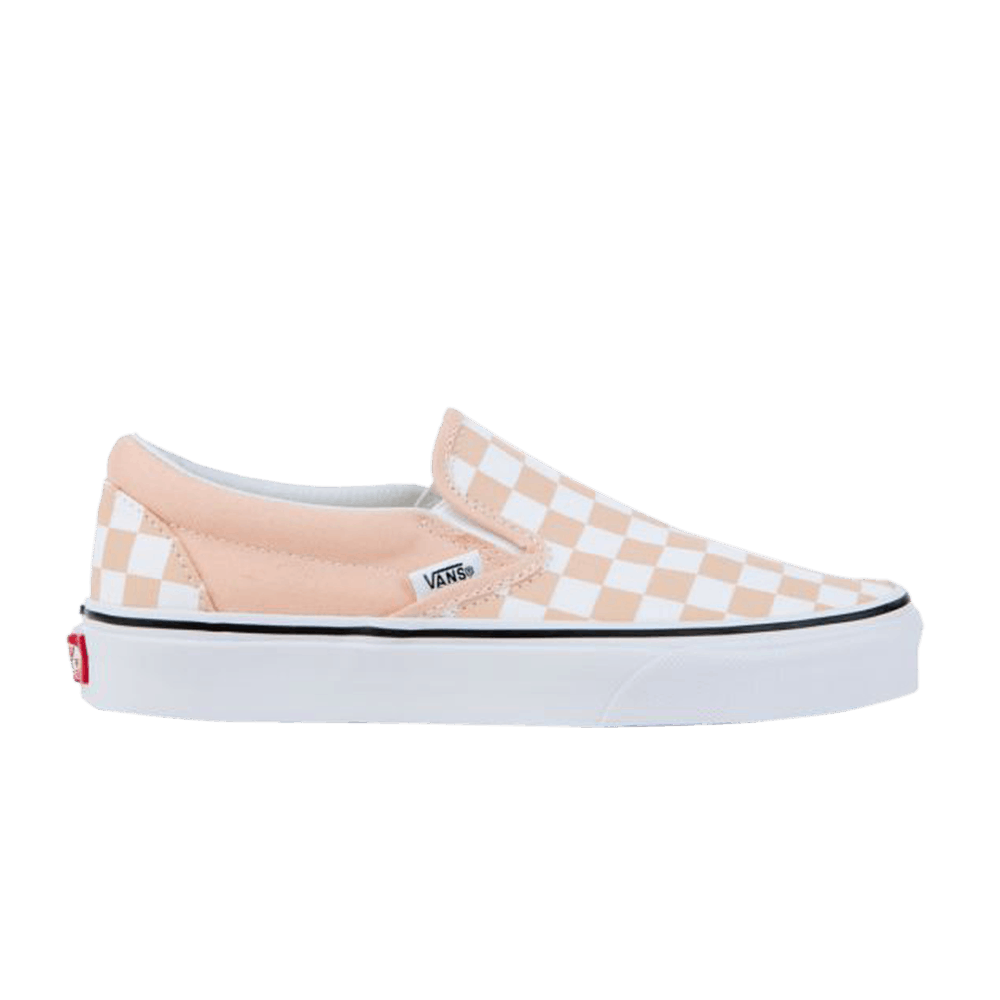 Slip-On 'Bleached Apricot Checkerboard'