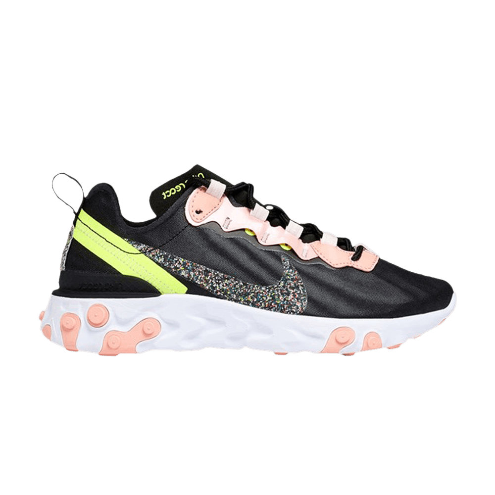 Wmns React Element 55 Premium 'Black Coral Stardust'