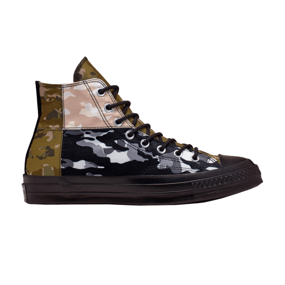 Chuck 70 High 'Patchwork Blocked - Camo Black'