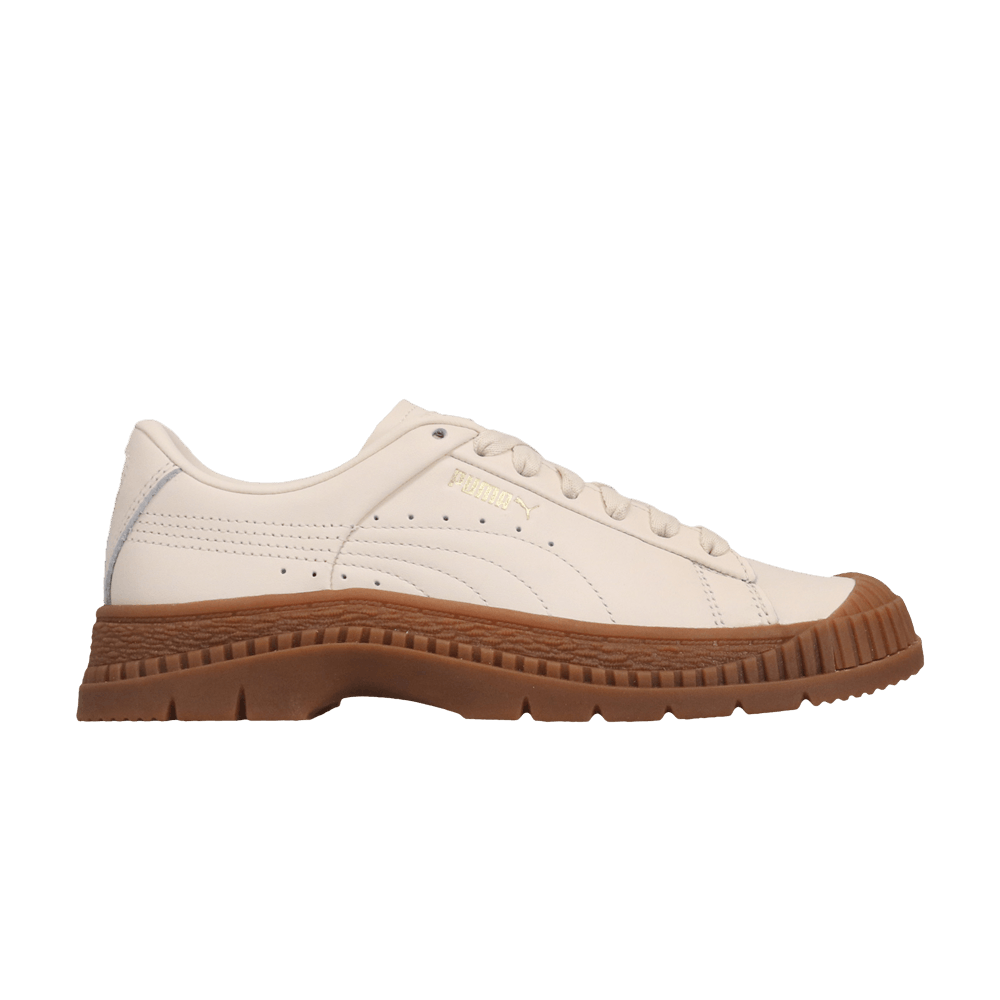 Pre-owned Puma Wmns Utility Leather 'white Smoke' In Cream