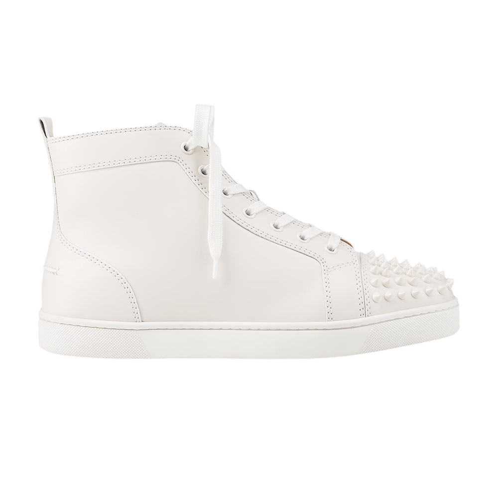 Christian Louboutin, Shoes, Christian Louboutin Louis Spikes Flat Calf  White Sneakers Perfect Condition