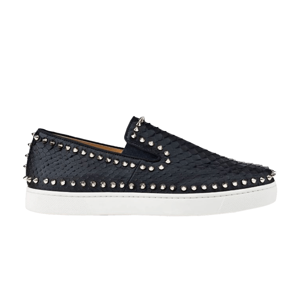 Christian Louboutin Roller Boat Flat 'Black Scales'