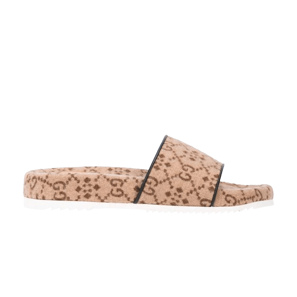 Gucci GG Wool Slide 'Camel Ebony'