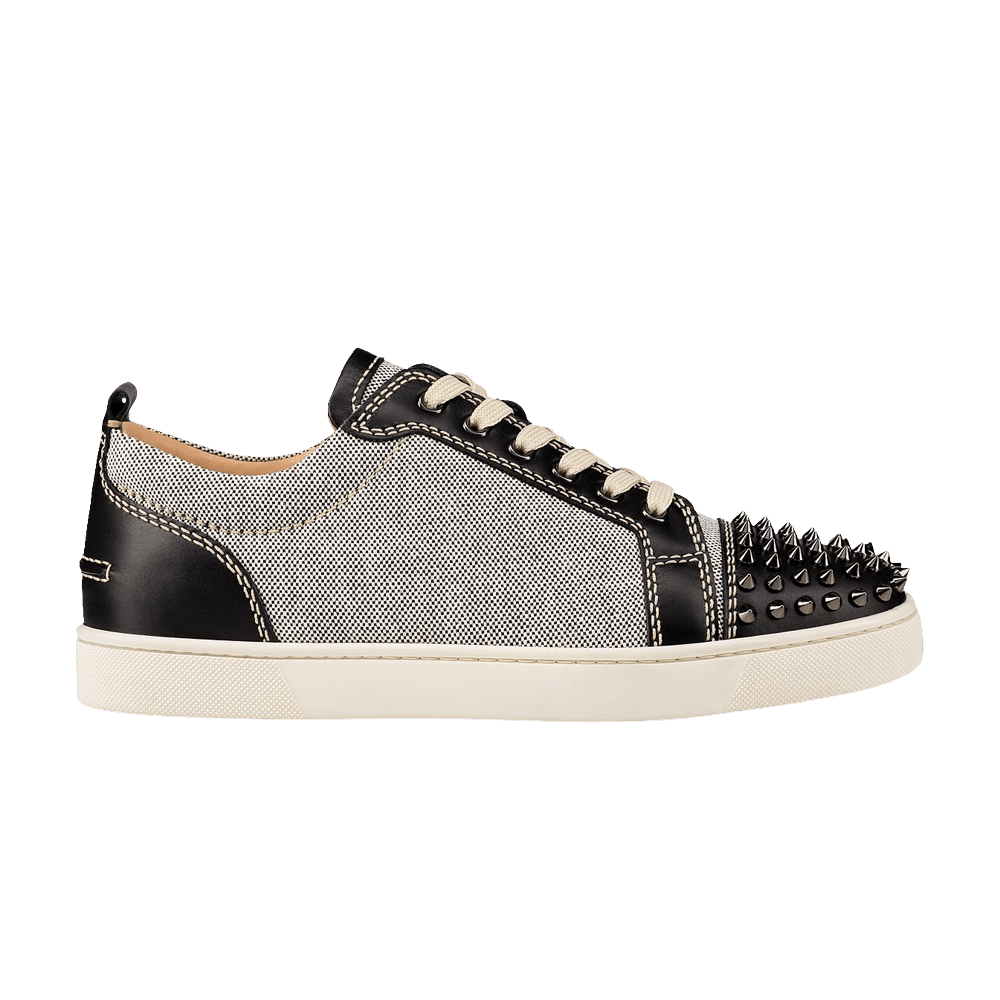 Christian Louboutin Louis Flat Calf Spikes 'Black Grey'