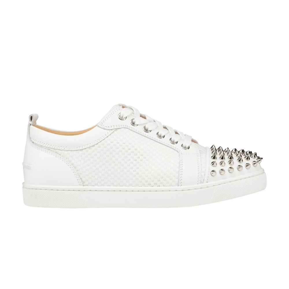 Christian Louboutin Wmns Louis Flat Calf Spikes 'White'