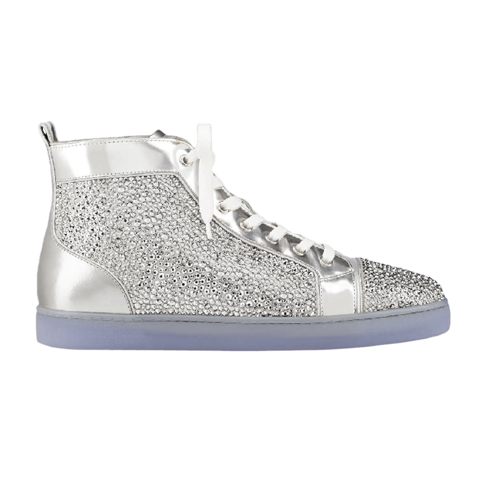 Christian Louboutin Louis Flat High 'Silver Crystals'