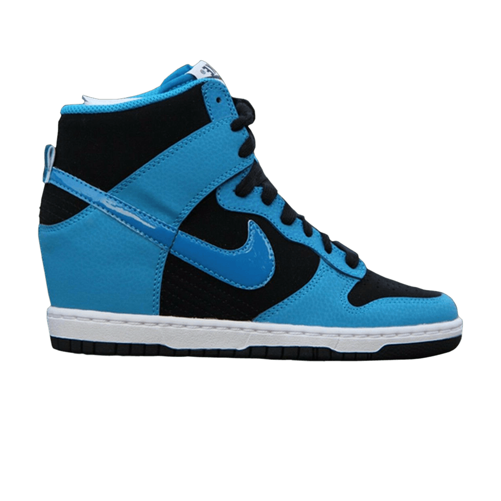 Wmns Dunk Sky High Essential 'Black Blue Lacquer'