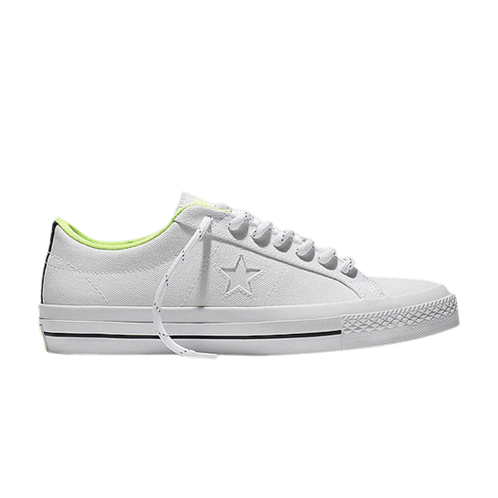 One Star Shield Canvas Low 'White Volt'