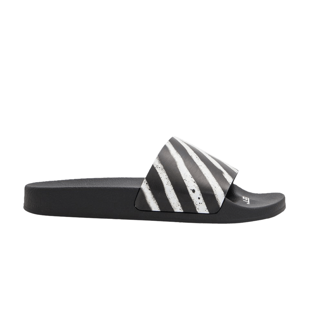 Off-White Sliders 'Graffiti - Black White'