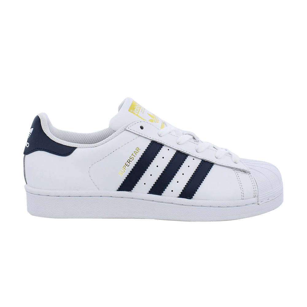 Wmns Superstar 'White Collegiate Navy'