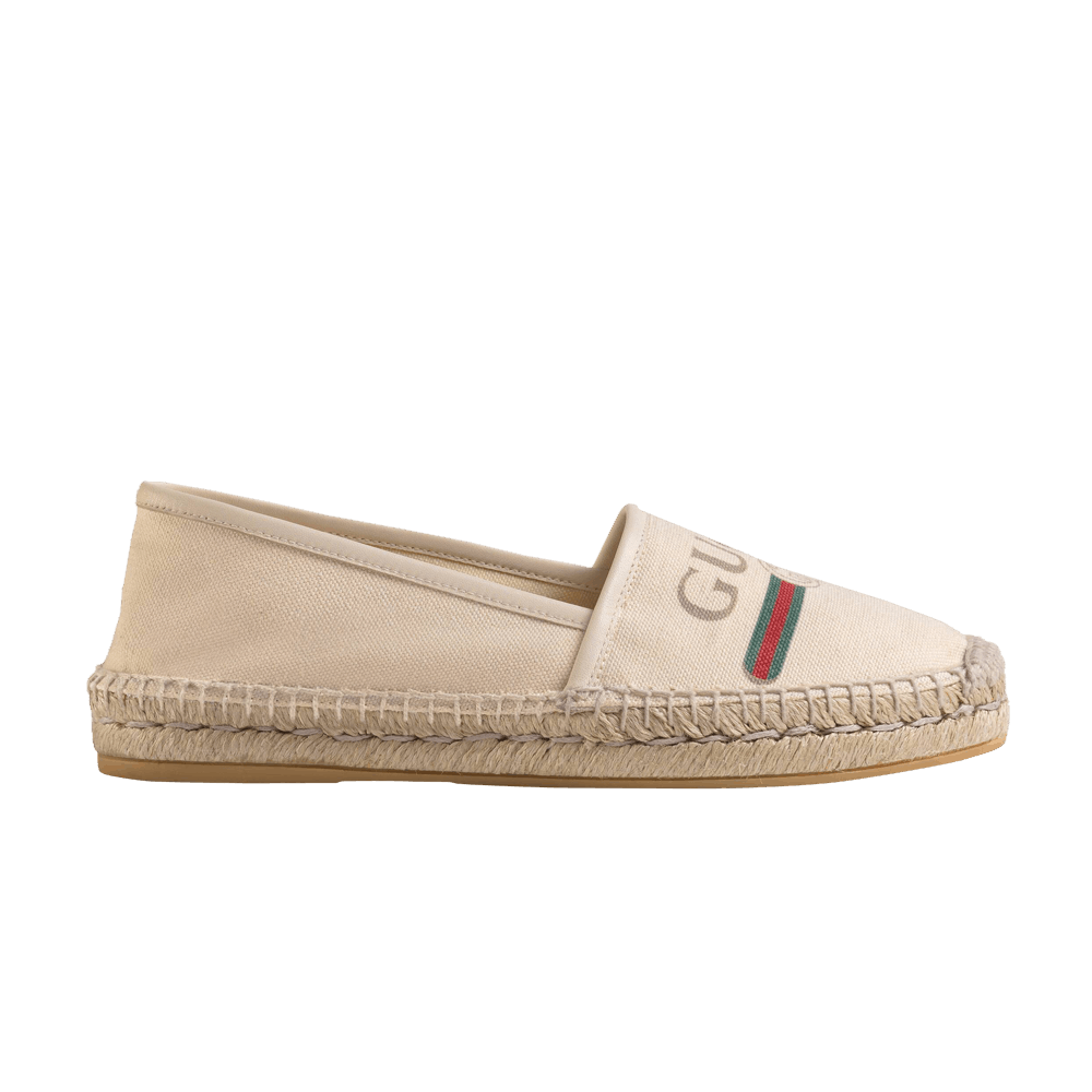 Gucci Wmns Logo Canvas Espadrilles 'Off White'