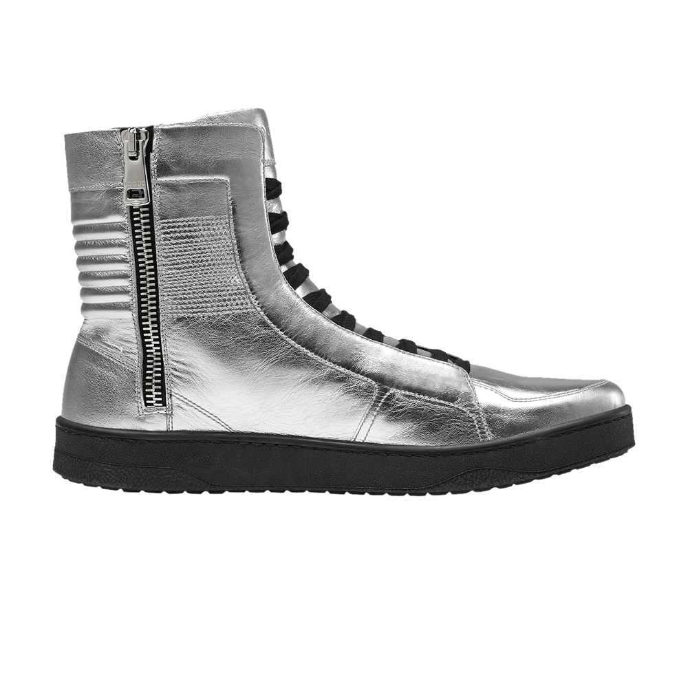 Gucci Leather Nappa Silk High 'Silver'