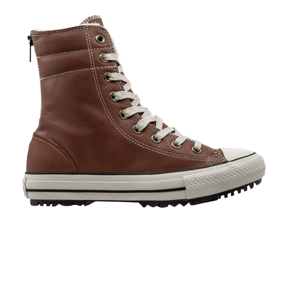 Chuck Taylor All Star High Rise Leather Fur Boot 'Antique Sepia'