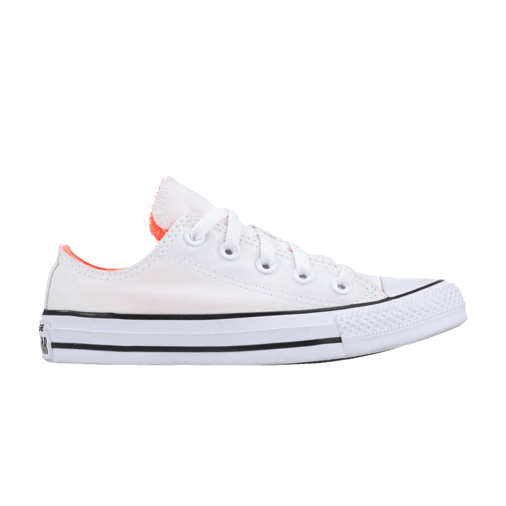 Wmns Chuck Taylor All Star Double Tongue Low 'White Hyper Orange'