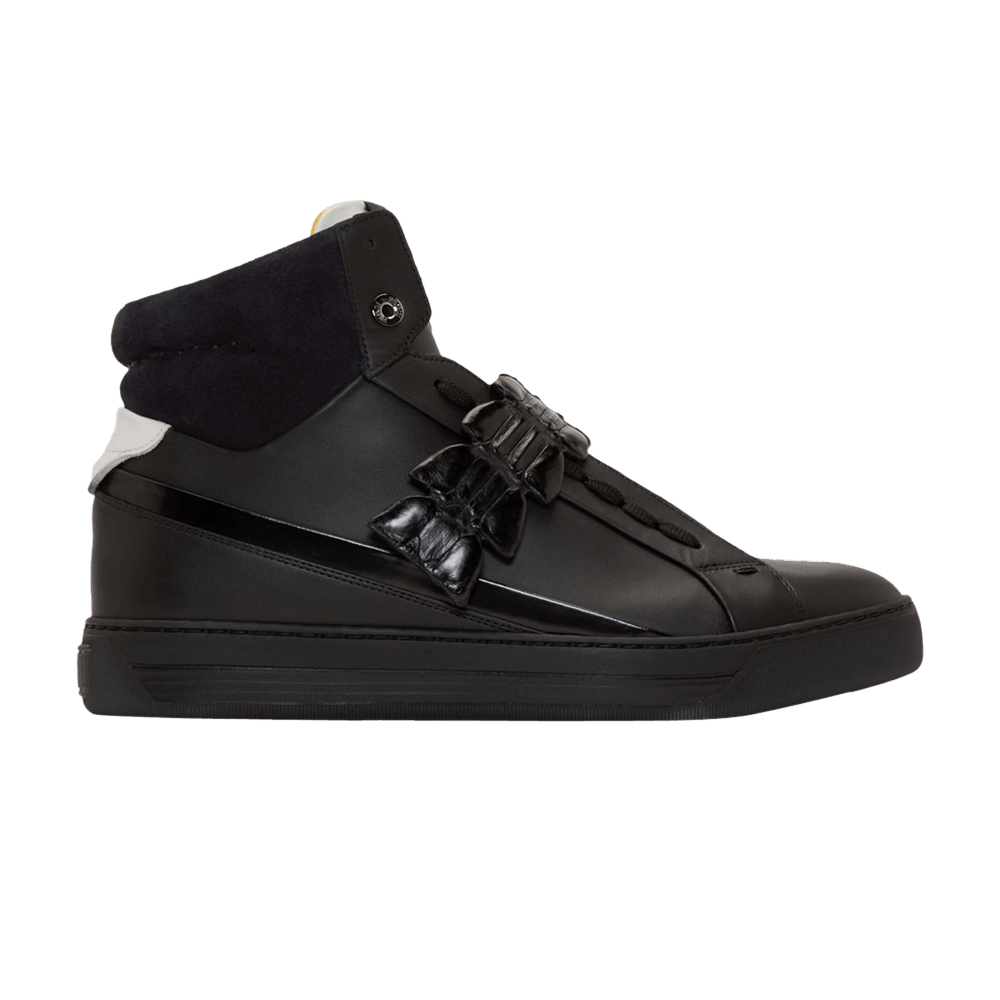 Fendi Croc-Strap Leather High 'Black'