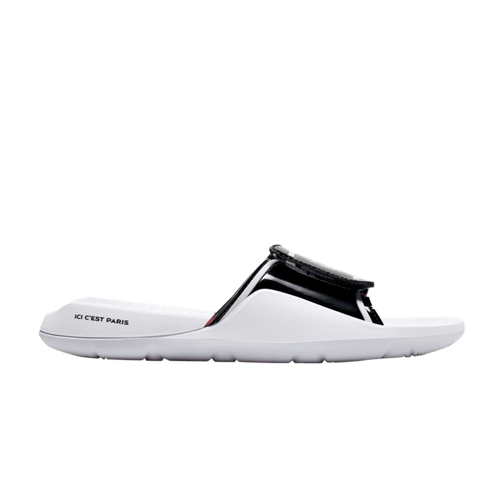 Paris Saint-Germain x Jordan Hydro Slide 7 V2 'White Black'