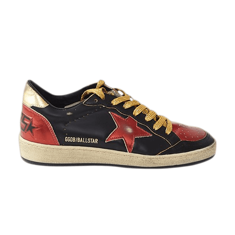 Golden Goose Wmns Ball Star 'Black Red Gold'