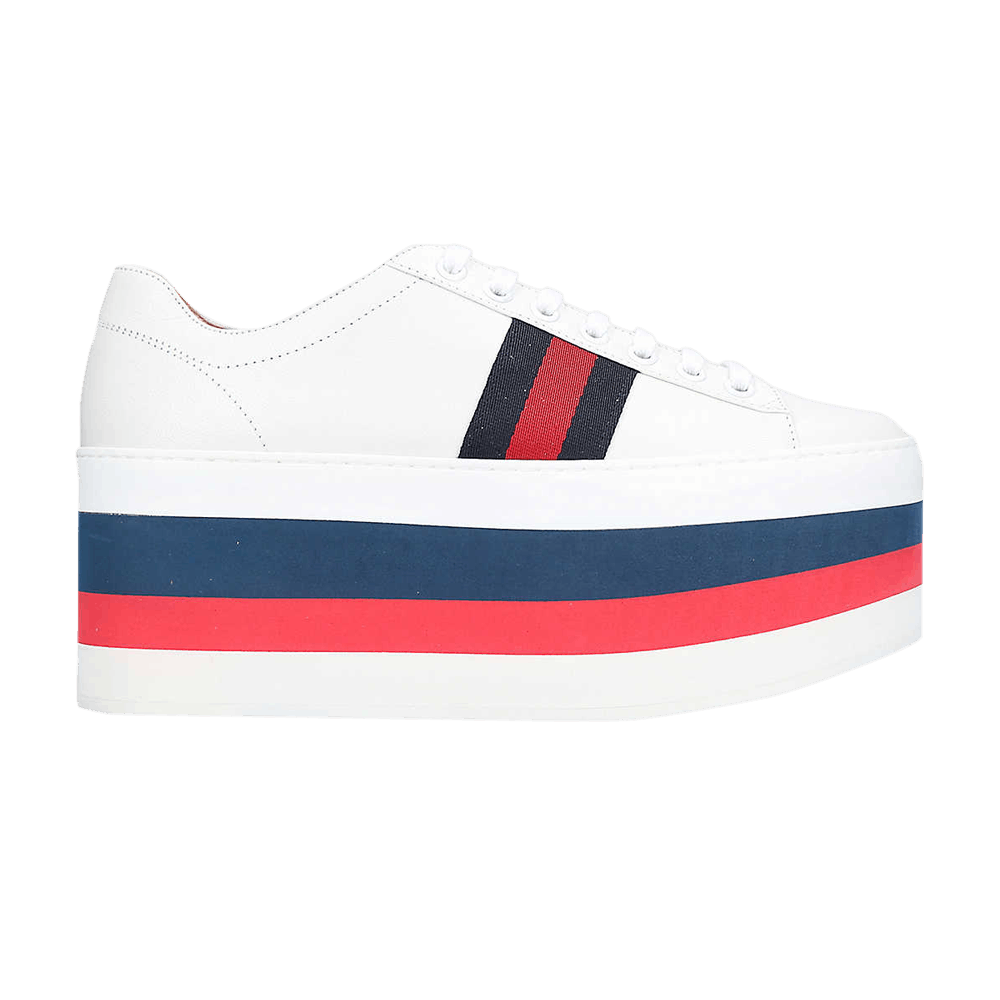 Gucci Wmns Peggy Leather Platform 'White'