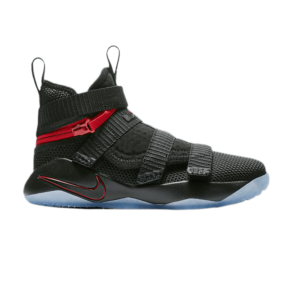 LeBron Soldier 11 FlyEase PS 'Black University Red'