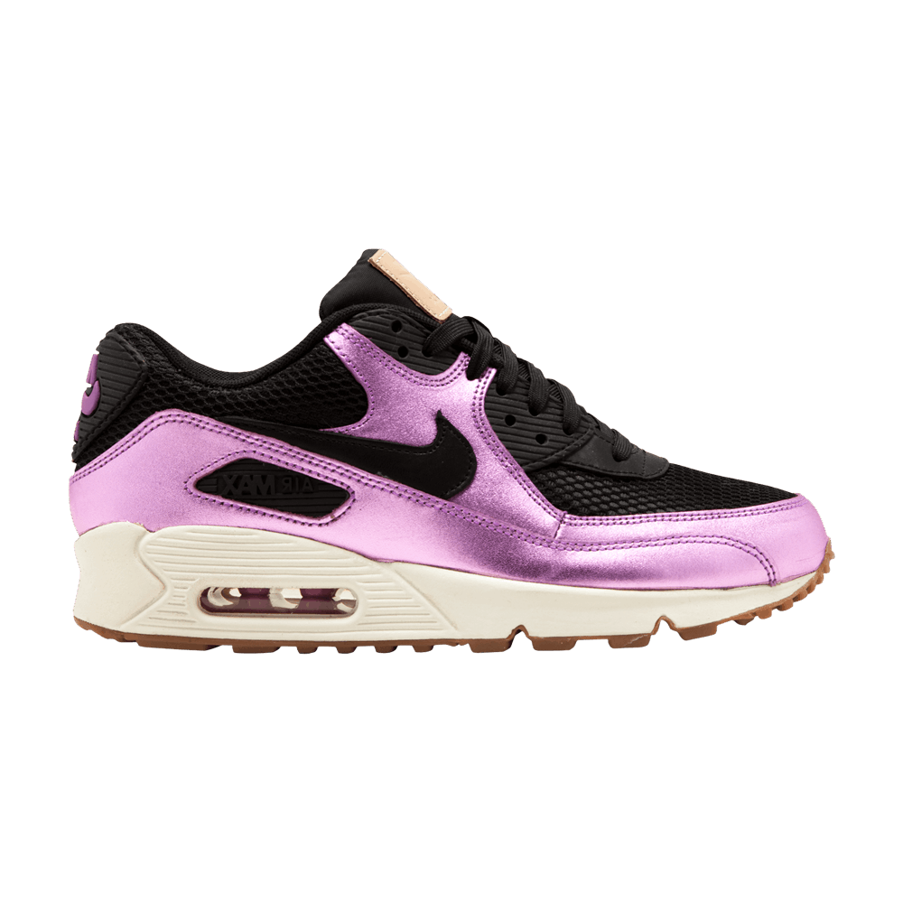 Wmns Air Max 90 Premium 'Black Laser Purple'