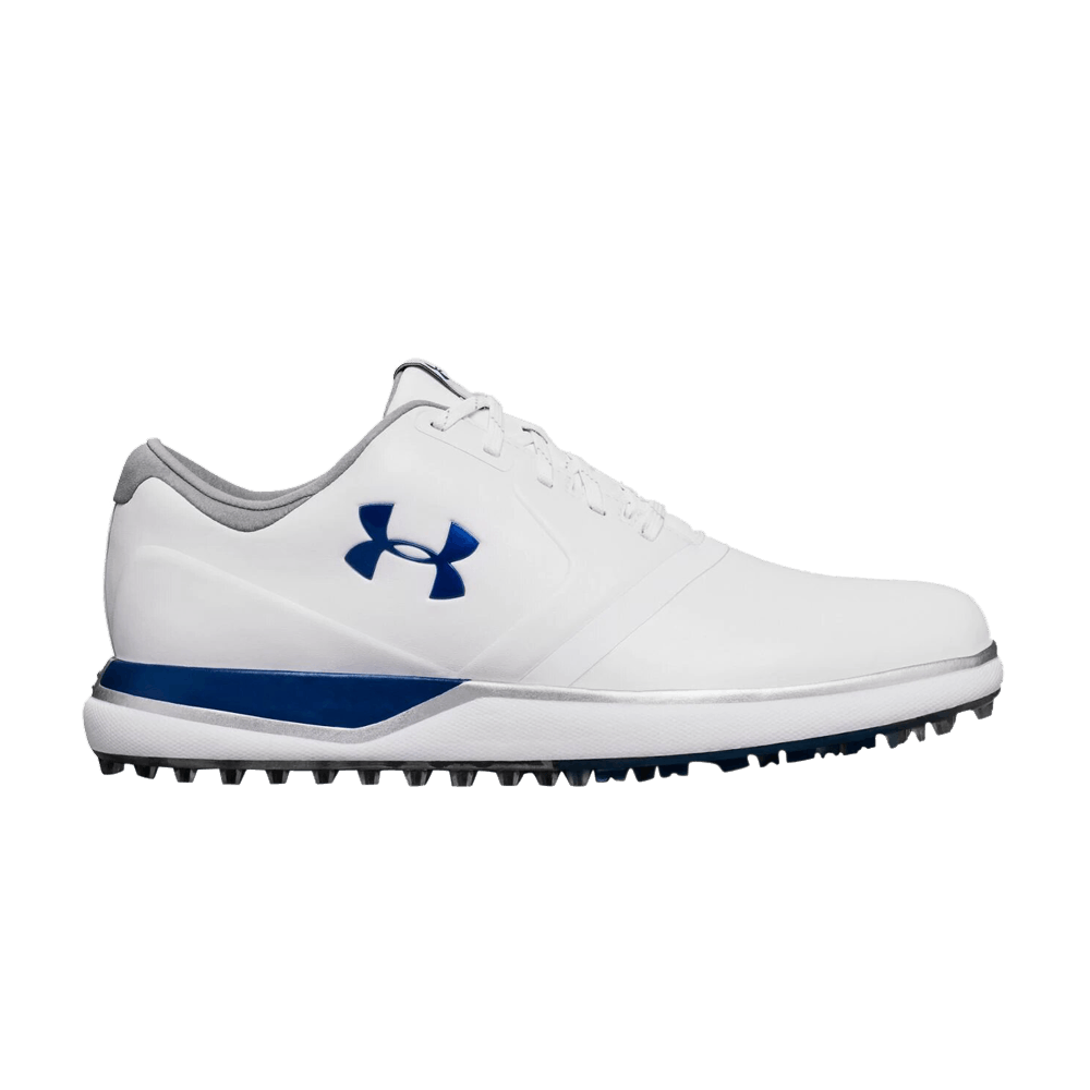 Pre-owned Under Armour Wmns Performance Spikeless 'white Morrocan Blue'